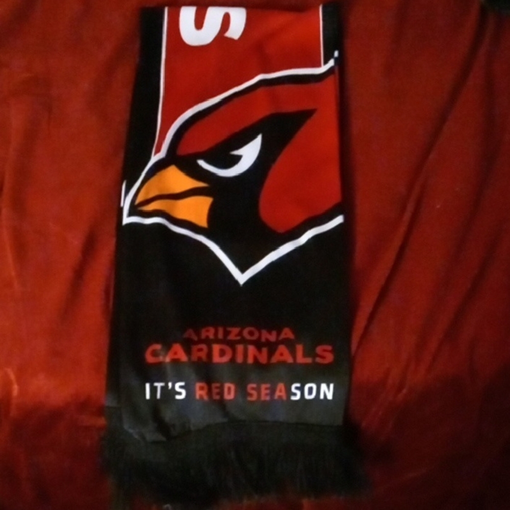 NFL Arizona Cardinals Red and Black Scarf